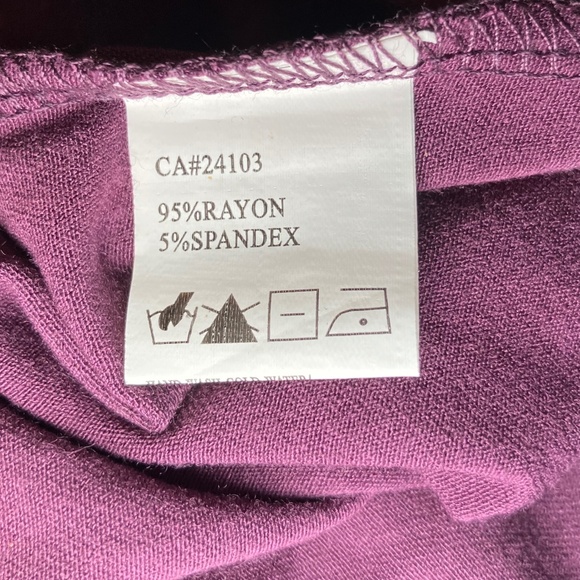 NWOT Red Coral Collections Long Sleeve Purple Shirt - Picture 4 of 5
